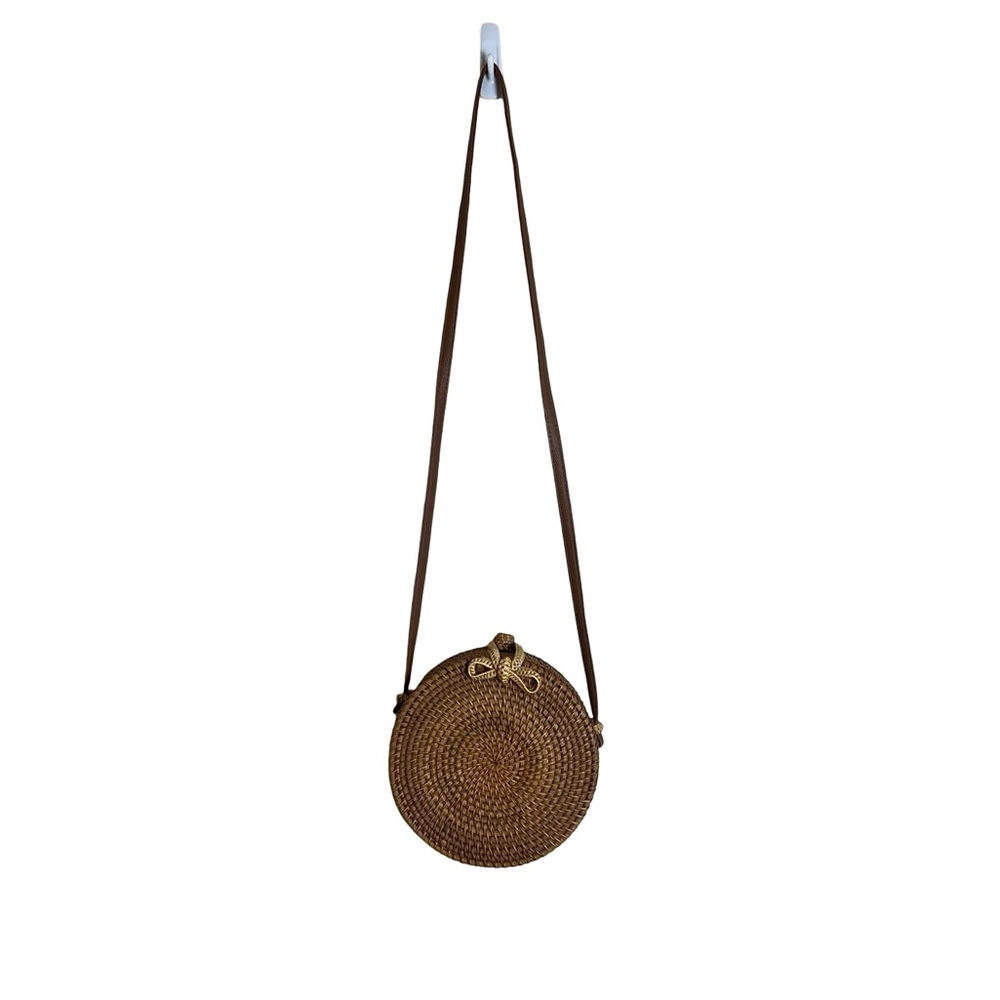 Unbranded‎ light brown crossbody straw bag